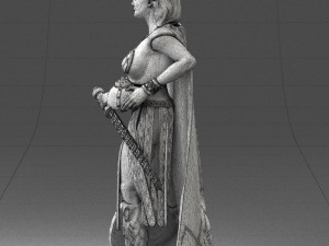 woman in warrior costume 0067 3D Модель