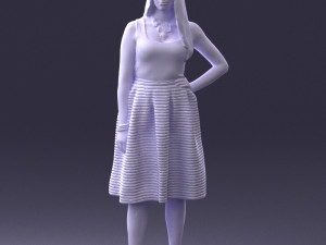 woman in pink 0072 Modèle 3D