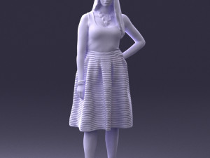 woman in pink 0072 Modèle 3D