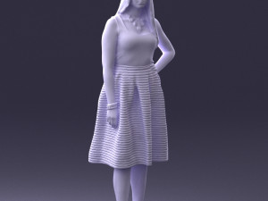 woman in pink 0072 Modèle 3D