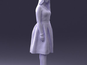 woman in pink 0072 Modèle 3D