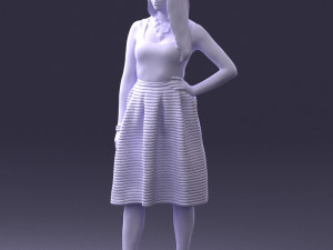 woman in pink 0072 Modèle 3D