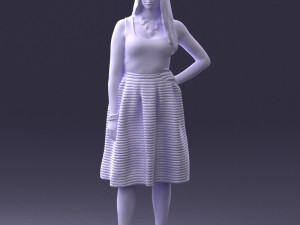 woman in pink 0072 Modèle 3D