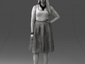 woman in pink 0072 Modèle 3D