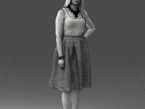 woman in pink 0072 Modèle 3D