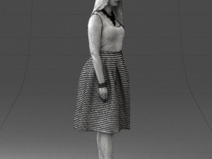 woman in pink 0072 Modèle 3D