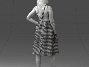 woman in pink 0072 Modèle 3D