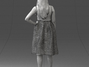 woman in pink 0072 Modèle 3D