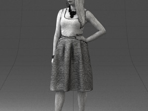 woman in pink 0072 Modèle 3D