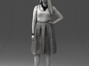 woman in pink 0072 Modèle 3D