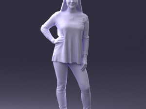 woman in sweater 0073 3Dモデル
