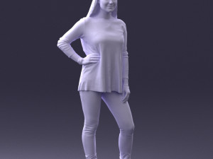 woman in sweater 0073 3Dモデル