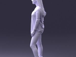 woman in sweater 0073 3Dモデル