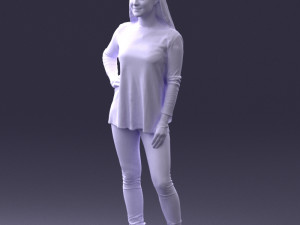 woman in sweater 0073 3Dモデル