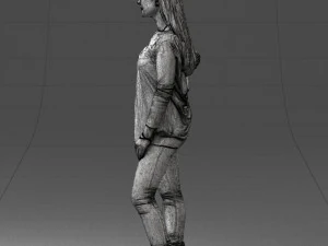 000408 Casual Redhead Woman 3D Model