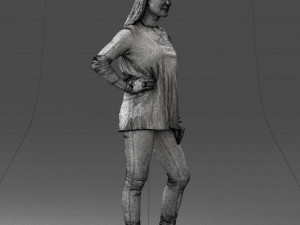 woman in sweater 0073 3d print ready Modello di stampa 3D