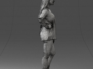 woman in sweater 0073 3d print ready Modello di stampa 3D