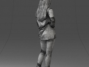 woman in sweater 0073 3d print ready Modello di stampa 3D