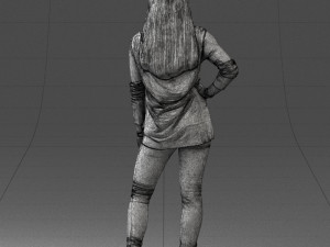 woman in sweater 0073 3d print ready Modello di stampa 3D