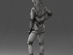 woman in sweater 0073 3d print ready Modello di stampa 3D
