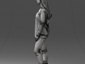 woman in sweater 0073 3d print ready Modello di stampa 3D