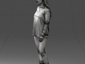 woman in sweater 0073 3d print ready Modello di stampa 3D