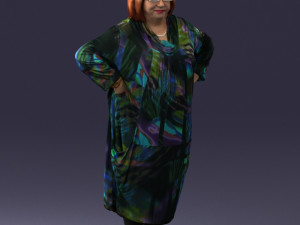 fat woman in colorful clothes 0076 3Dモデル