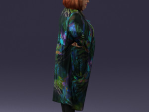 fat woman in colorful clothes 0076 3Dモデル