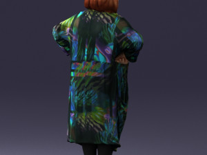 fat woman in colorful clothes 0076 3Dモデル