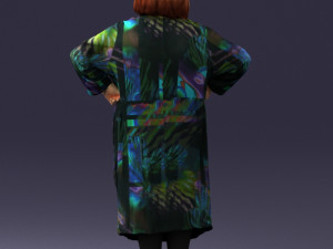 fat woman in colorful clothes 0076 3Dモデル