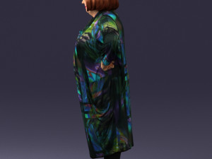 fat woman in colorful clothes 0076 3Dモデル