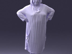fat woman in colorful clothes 0076 3Dモデル