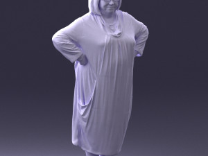 fat woman in colorful clothes 0076 3Dモデル