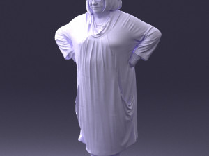 fat woman in colorful clothes 0076 3Dモデル