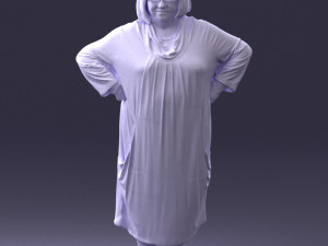fat woman in colorful clothes 0076 3Dモデル