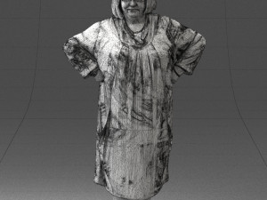 fat woman in colorful clothes 0076 3Dモデル