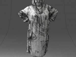 fat woman in colorful clothes 0076 3Dモデル