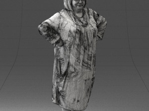 fat woman in colorful clothes 0076 3Dモデル