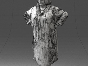 fat woman in colorful clothes 0076 3Dモデル
