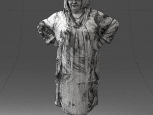 fat woman in colorful clothes 0076 3Dモデル