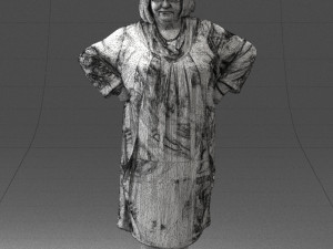 fat woman in colorful clothes 0076 3Dモデル