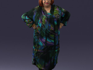 fat woman in colorful clothes 0076 3d print ready 3D Print Model