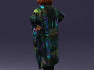 fat woman in colorful clothes 0076 3d print ready 3D Print Model