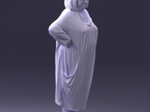 fat woman in colorful clothes 0076 3d print ready 3D Print Model