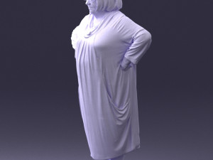 fat woman in colorful clothes 0076 3d print ready 3D Print Model