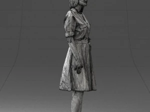 000411 Realistic Woman Character Full Body Scan 3D Model