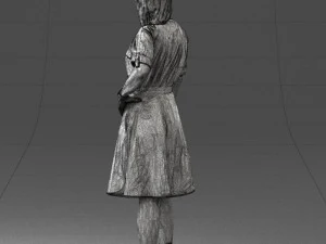 000411 Realistic Woman Character Full Body Scan 3D Model