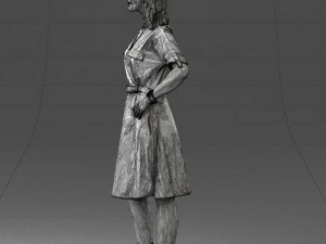 000411 Realistic Woman Character Full Body Scan 3D Model