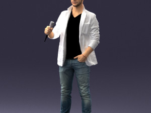 male singer 0079 3d print ready Modello di stampa 3D