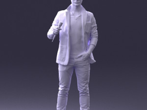 male singer 0079 3d print ready Modello di stampa 3D